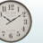 Caron Transitional Style Oversized Round Wall Clock In Brown Finish, 29.75" H X 29.75" W X 2.11" D