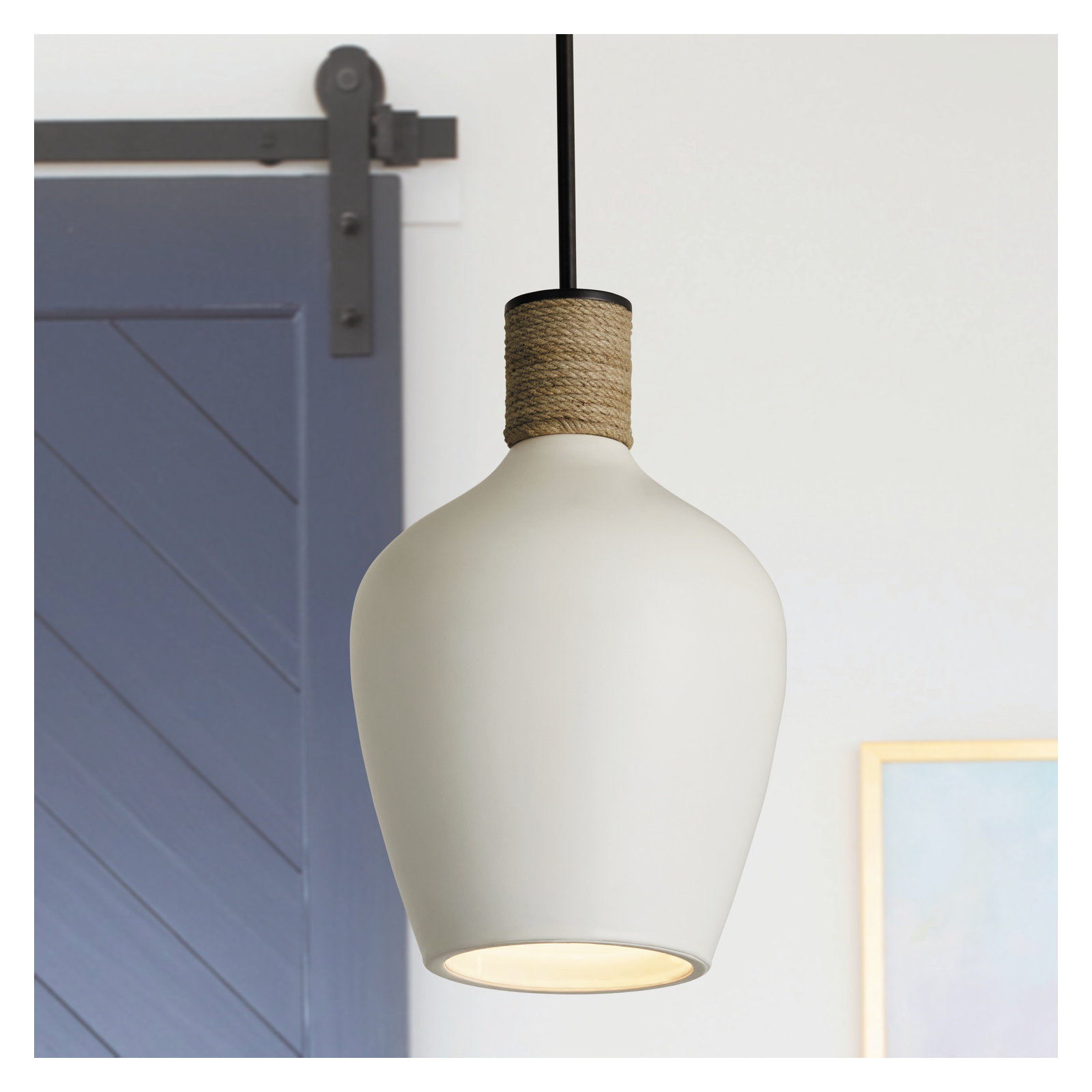 Gwenelle Single Light Ceramic Dimmable Pendant