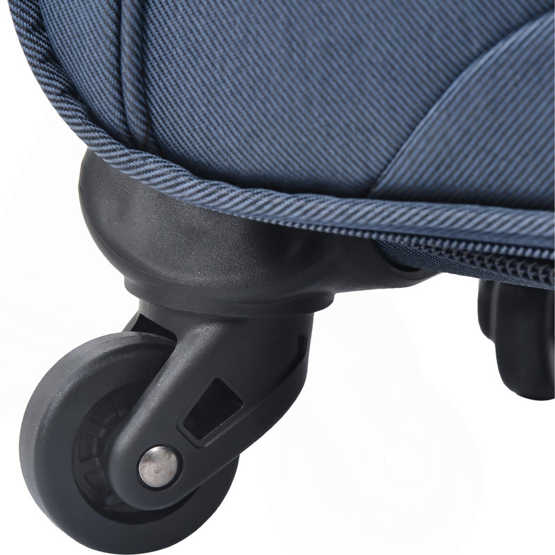 Ensemble de 3 valises extensibles Softside Valise, Dark Blue