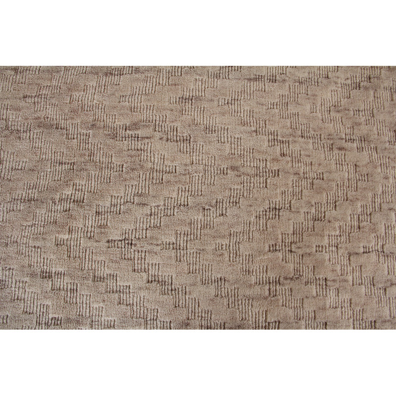 Demani Wool Chevron Area Rug in Raffia, Rectangle 9' x 12'
