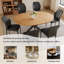 Ensemble de table de salle à manger 7 pièces avec 6 chaises modernes-2140602352