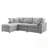 L-Shaped Modular Sofa With Reversible Chaise