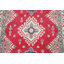 Tapis unique en laine noué à la main Kazak de 3 pi 4 po x 5 pi 2 po rouge Niu