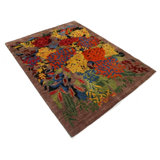 Fine Hand knotted Persian Gabbeh rug 5' X 6'6''
