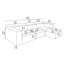 Canapé modulaire 4 places Camel