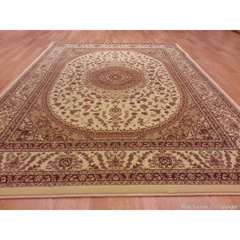 Tapis brun à motif oriental, Rectangle 7 pi 11 po x 9 pi 10 po