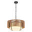 Lustre 4 lumières cylindriques en rotin 4 lumières avec abat-jour en tissu Boho, luminaire suspendu en rotin tissé à la main Farmhouse pour salle à manger, salon, îlot de cuisine, chambre à coucher, couloir, vestibule-1219478490-1219478491