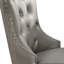 Ensemble de 2 chaises d'appoint capitonnées Champagne
