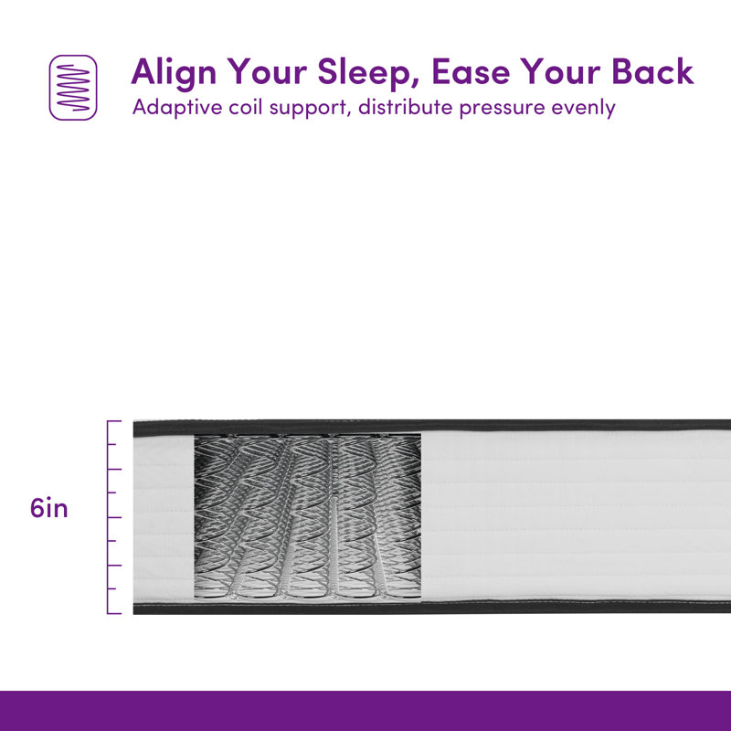 6"/8"/10"/12" Medium Innerspring Mattress - Sleep by Wayfair™, 10, Twin