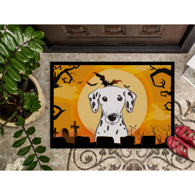 Tapis d'entrée antidérapant Dionatta Halloween, Rectangle 1 pi 6 po x 2 pi 3 po