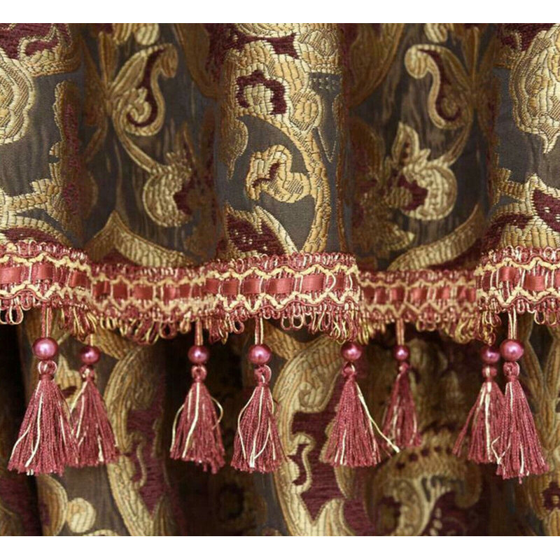 Mckellar Chenille Blackout Curtain Pair, Burgundy, 167 W x 228 D cm
