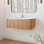 Meuble-lavabo mural 42 po avec comptoir en marbre artificiel Arcar
