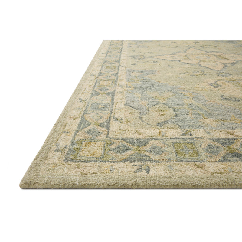 Fitzwater Hand Hooked Wool Oriental Indoor Rug, Rectangle 7'9" x 9'9"