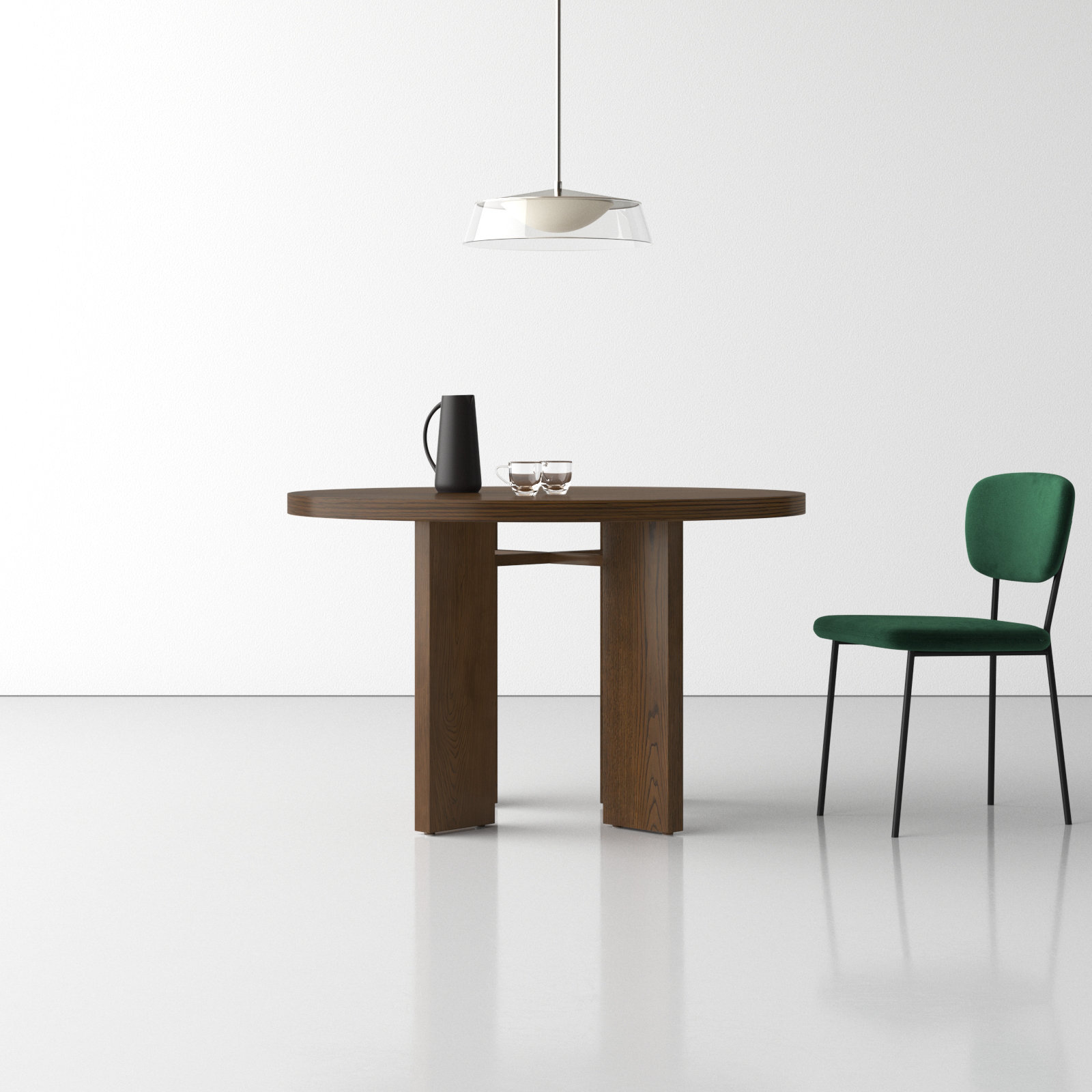Talitha 47.75'' Round Dining Table, Medium Oak