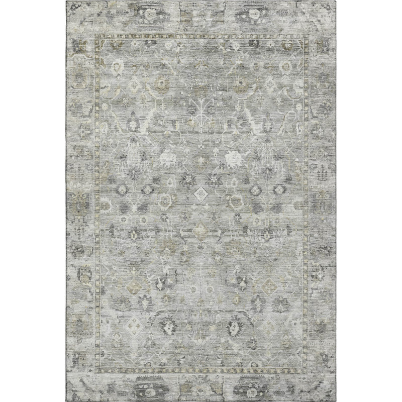 Premium Machine Washable Maag AMF1772 Global Rug, Rectangle 10' x 14'