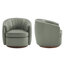 Fauteuil demi-tonneau pivotant en cuir véritable de 34 po de largeur (ensemble de 2)-1439220859