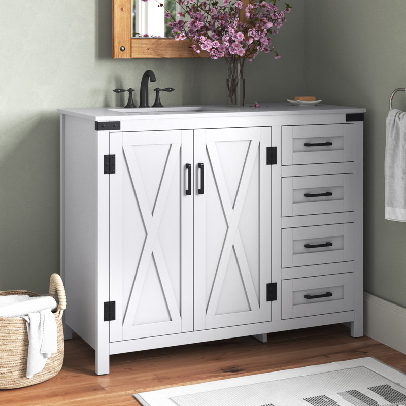 Ensemble de meuble-lavabo simple 42 po Grant, Blanc