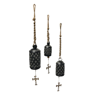 Set of 3 Andys Bells in Charcoal