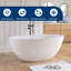 Baignoire de trempage autoportante à surface solide 55 po Forma-102094217