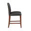 Chaise de comptoir rembourrée de mousse avec assise festonnée et durabilité Fabrication en bois franc séché au four