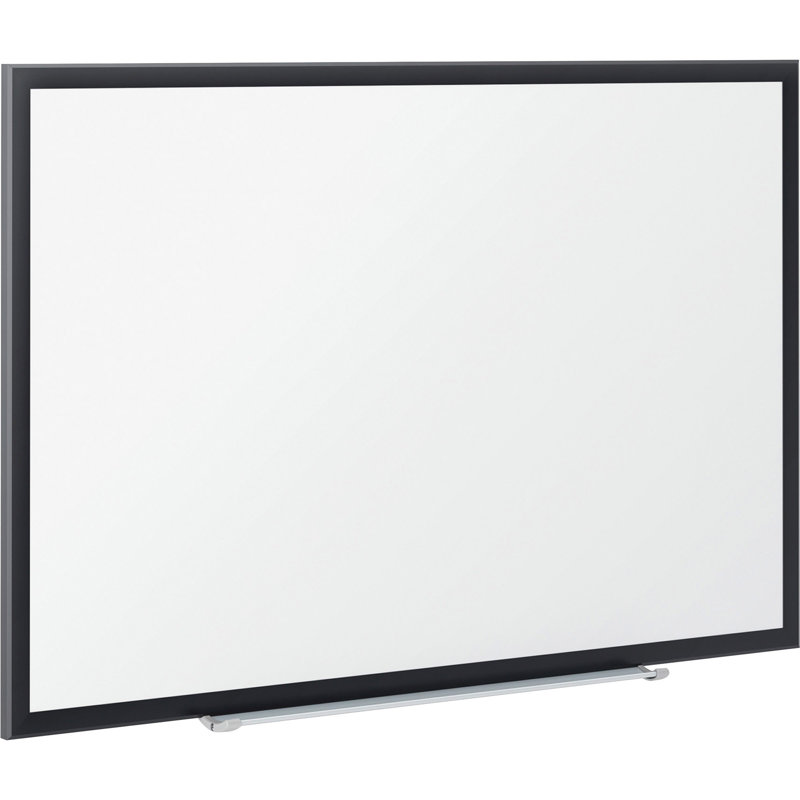 Tableau blanc mural magnétique, H 48 po x l 96 po, Noir