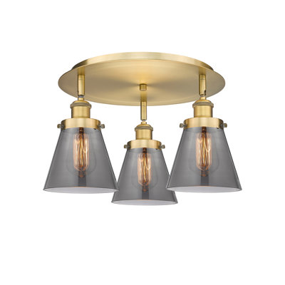 Cone 3 Light Flush Mount