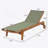 Outdoor Wood Frame Chaise Lounge-928842363