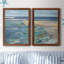 Breakwater - Ensemble de 2 reproductions d'art sur toile encadrées-851360824-851360802