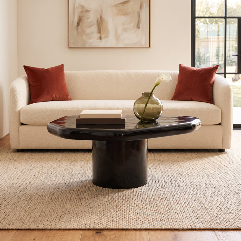 Clarendon Concrete Coffee Table, Black