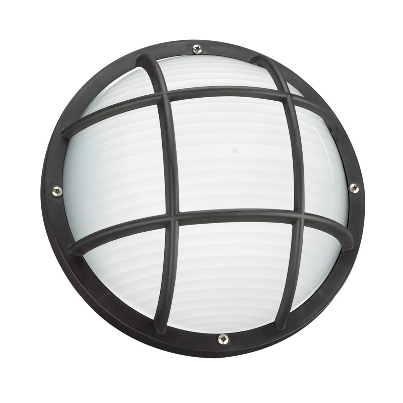 Bayside One Light Outdoor Wall / Ceiling Mount from Generation Lighting , Black