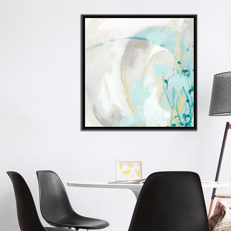 «Sea Story II», reproduction sur toile, H 18 po x l 18 po x P 1,5 po, Toile encadrée noire, Pas de tapis
