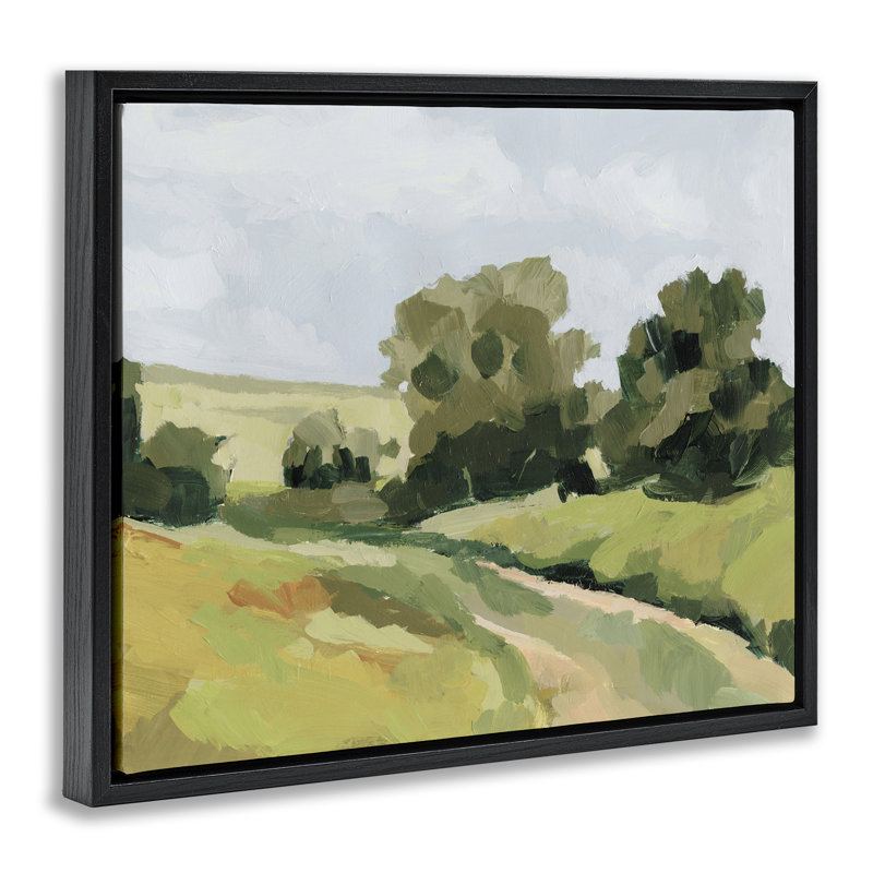 "Winding Path", impression sur toile encadrée par Victoria Barnes, Cadre flottant noir de jais, H 17 po x l 21 po