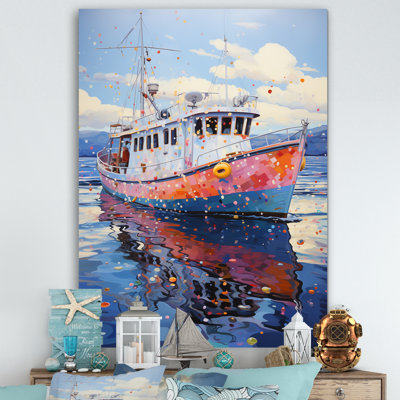 Pêche, bateau crabe d'Alaska - bateau côtier, art mural