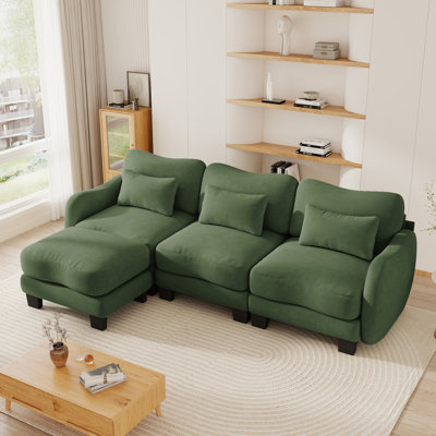 Canapé modulaire en chenille de L 101,1 po