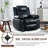 Recliner Chair, Rocking Chair with Massage and Heat, 360° Swivel Recliner Chairs for Adults, Rocker Manual Recliner with Remote Control and Side Pocket for Living Room, Bedroom, Nursery-1101553398
