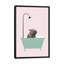 Hippopotame dans une baignoire, art encadré-49839974-49839977