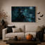 Impression sur toile, "Fantaisie sorcière avec magie bleue et Halloween"-848190659