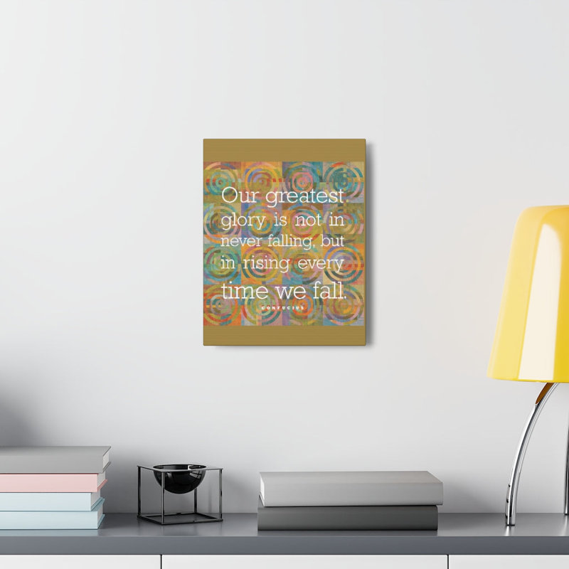 Art textuel sur toile tendue, H 16 po x l 12 po x P 1,25 po