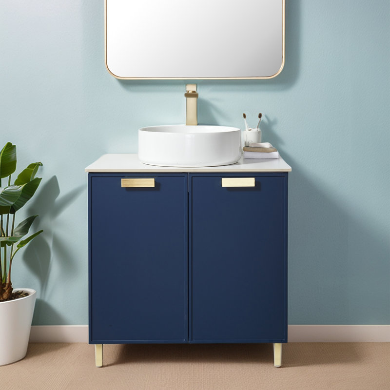 Ensemble de meuble-lavabo simple 30 po 2 portes Modern