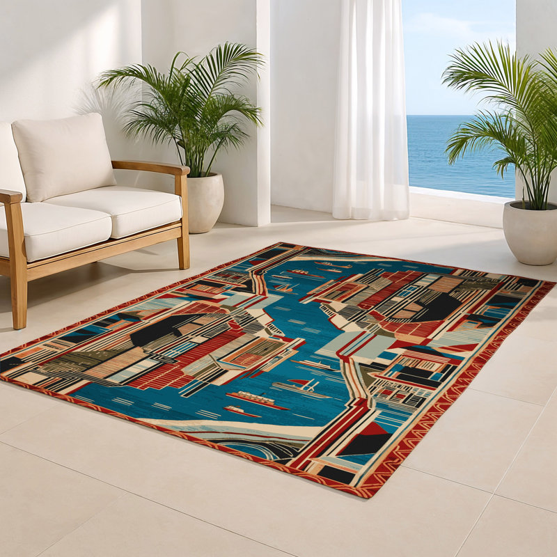 Tapis intérieur et extérieur ArtDeco, Rectangle 4pi x 6 pi