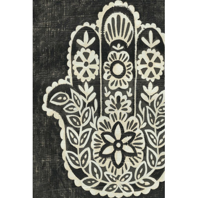 " Night Hamsa II " by Chariklia Zarris Painting Print