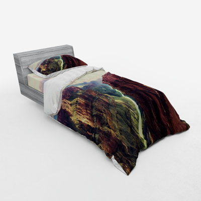 Ensemble de housse de couette rustique en microfibre Canyon Canyon