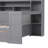 Wooden Full Size DayAntonin with Storage Shelves, Multi-functional Antonin with Two Drawers and Study Desk-1744637220