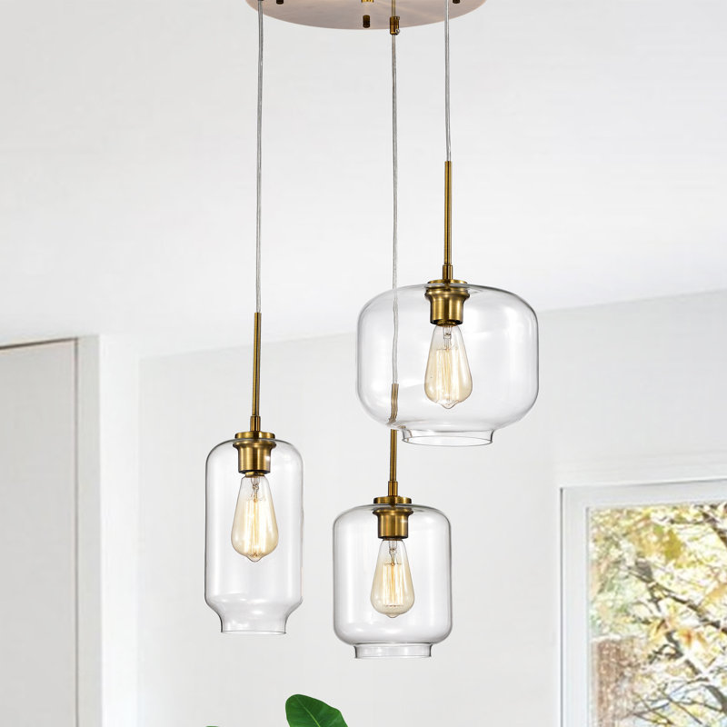 Luminaire suspendu en pot à 3 lumières Schulte