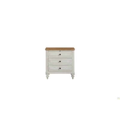 3 Drawer Nightstand With USB