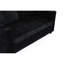 Canapé-lit pliant de 55 po, canapé-lit futon convertible, tissu en velours de lin, parfait pour les petits espaces, le salon ou le bureau, gris foncé