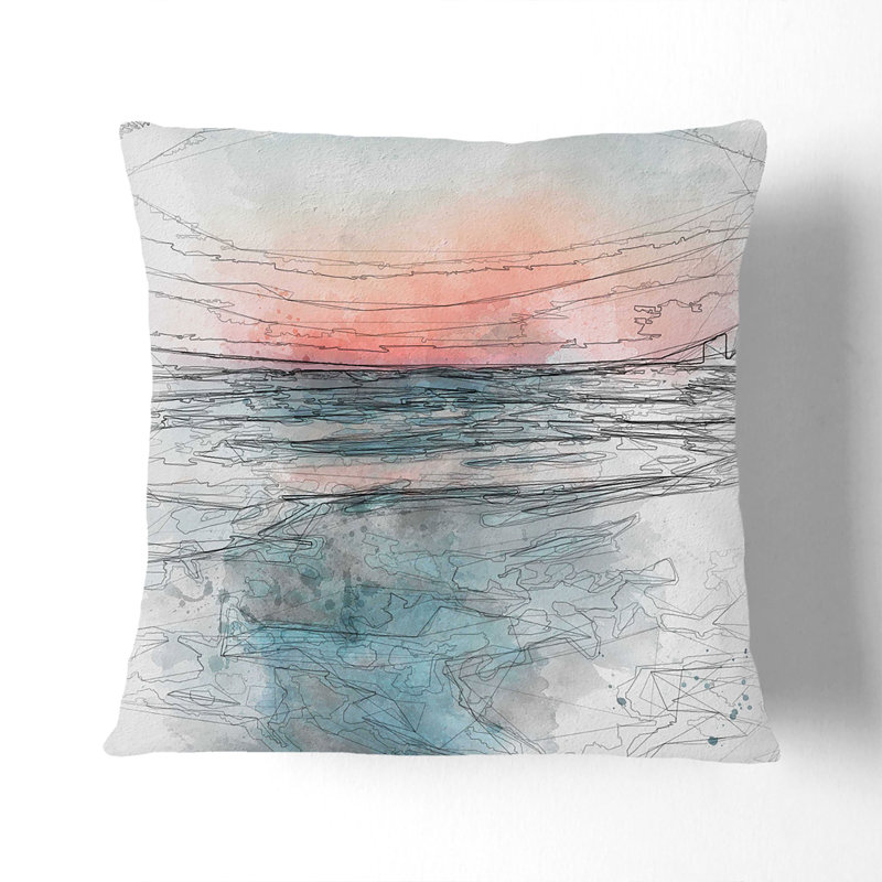 Square Throw Cushion, 55cm H x 55cm W x 20cm D