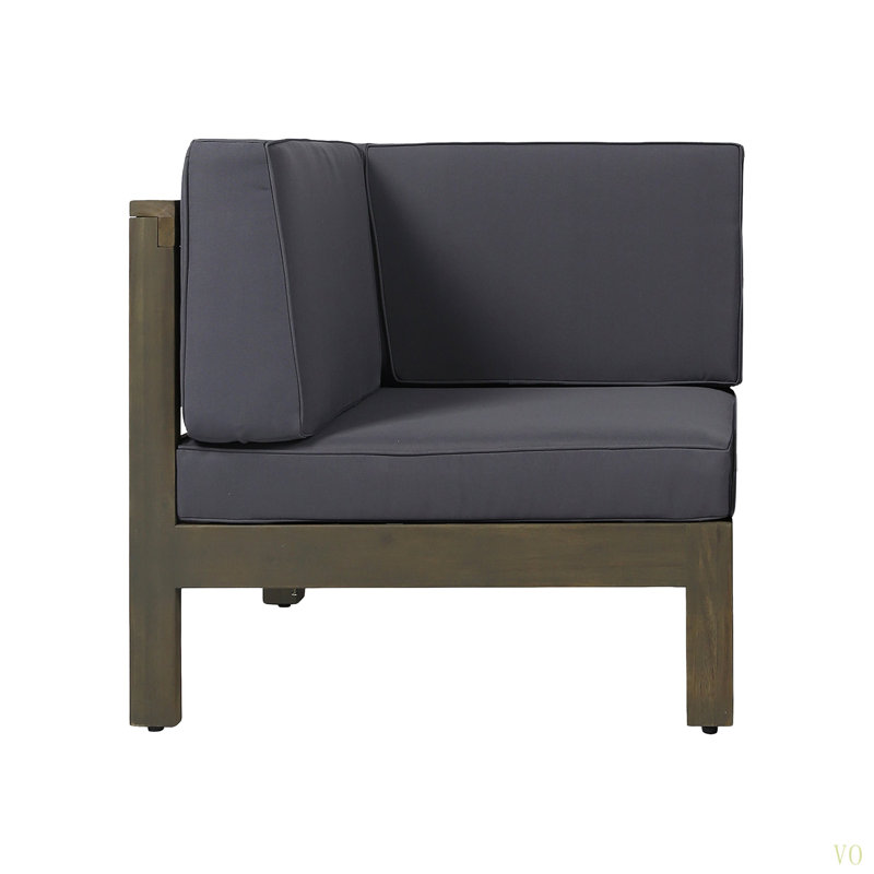 3-PIECE SOFA SET, Dark Gray, Dark Gray
