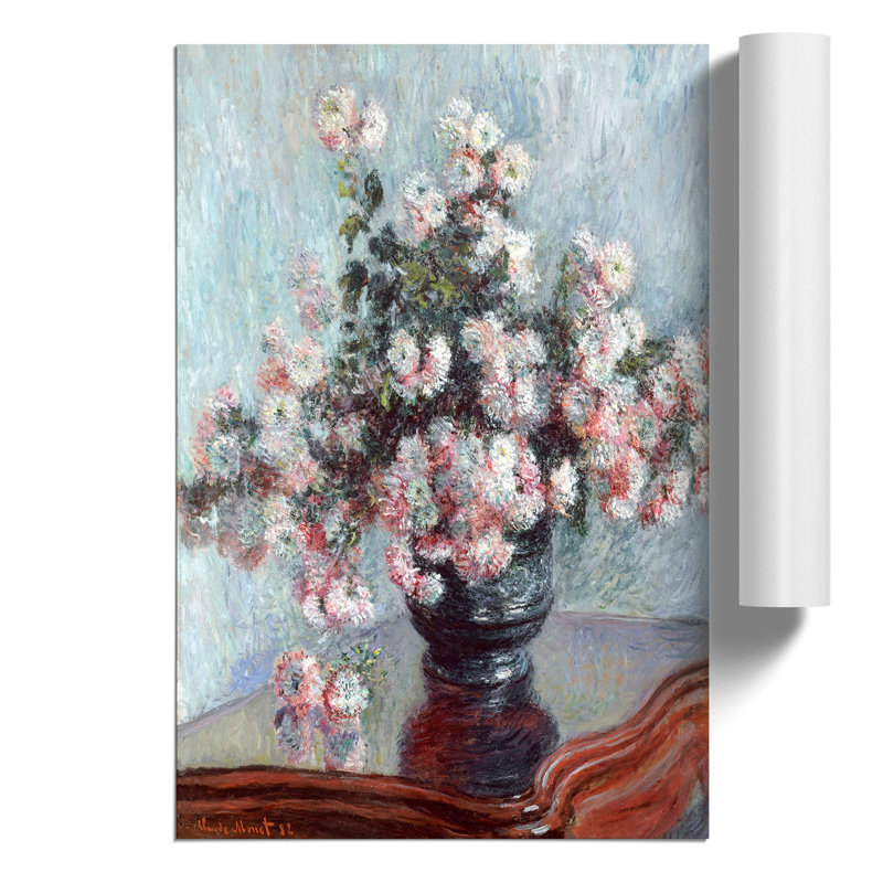 Chrysanthemums by Claude Monet - Frameless Print, 42cm H x 30cm W x 0.1cm D