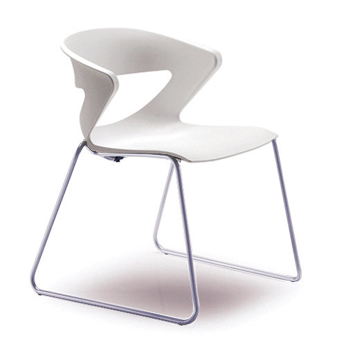 Chaise d'invité Kreature, Blanc